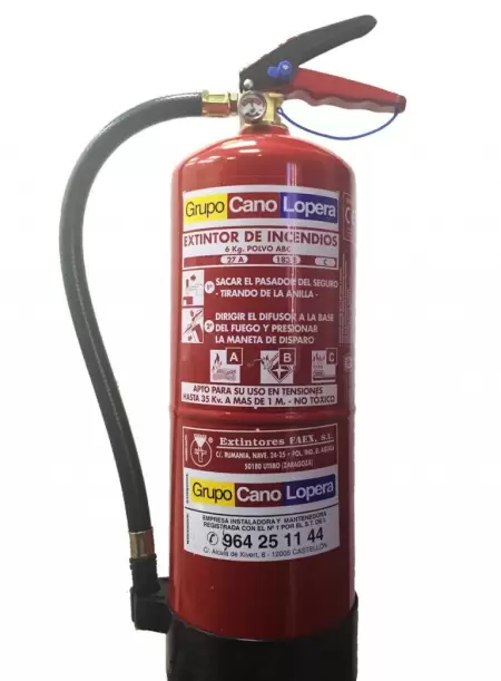 FireShield - Extintor, 2 kg, ABC, polvo seco