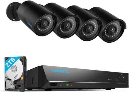 Kit cámaras de vigilancia 5MP PoE detección de personas Reolink