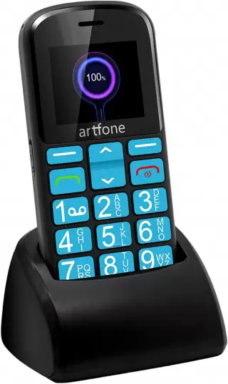 Teléfono mayores botón de emergencia artfone CS188 Barniz